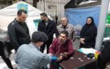برپایی ایستگاه سلامت در پیاده راه فرهنگی شهر رشت
