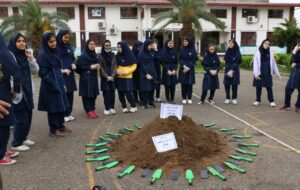 کاشت پانصد دانه‌ بلوط در گیلان به دست دختران دانش‌آموز
