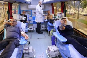 اهدای خون توسط کارکنان مخابرات گیلان
