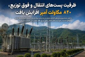 ظرفیت پست‌های انتقال و فوق توزیع، 820 مگاولت آمپر افزایش یافت