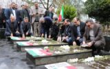 تجدید میثاق رئیس سازمان ثبت اسناد و املاک با شهدا
