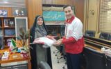 سرپرست فرمانداری سیاهکل عضو افتخاری هلال احمر شد